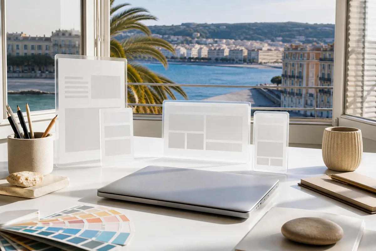 Webdesigner à Nice : métier, tarifs constatés et portfolio à lire
